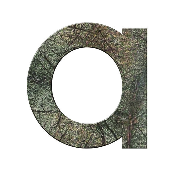 Numéro A- Numéro adhésif pour boîtes aux lettres- Pierre véritable 50 mm  ORIGINES