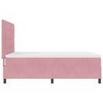 Lit avec sommier et matelas vidaXL & LED Rose 160x200 cm Velours