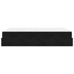 vidaXL Cadre de lit avec matelas avec matelas 2 Pièces Noir Velours