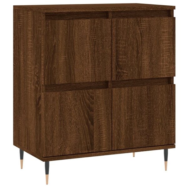 vidaXL Buffet Chêne marron 60x35x70 cm Bois d'ingénierie