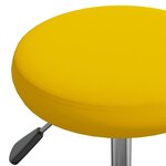vidaXL Chaise de salle à manger Jaune moutarde Velours