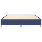 vidaXL Cadre de lit à ressorts bleu 180x200 cm tissu