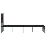 vidaXL Cadre de lit sans matelas chêne marron 120x200 cm