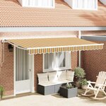 vidaXL Auvent Rétractable Rayure Multicolore 400x200 cm tissu
