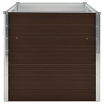 vidaXL Jardinière surélevée Marron 160x80x77 cm Acier galvanisé