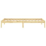 vidaXL Cadre de lit bois de pin massif 100x200 cm