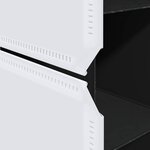 vidaXL Armoire modulaire 9 compartiments noir et blanc 109x36 5x143 cm