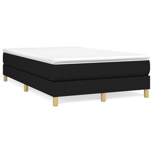 vidaXL Cadre de lit sans matelas noir 120x200 cm tissu