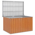 vidaXL Boîte de Rangement Extérieure Acier galvanisé 150 x 101 x 91 cm