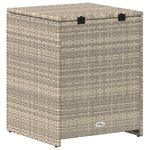 vidaXL Boîte à coussins Gris clair 55 x 55 x 69 cm polyrotin