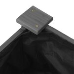 vidaXL Lit surélevé de jardin doublure 120x120x25 cm bois massif sapin