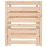 vidaXL Composteur 63 5x63 5x77 5 cm Bois massif de pin