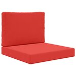 vidaXL Coussin de canapé d'extérieur Polyester Rouge 60 x 60 cm