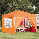 vidaXL Tente de fête pop-up 288 x 288 x 245 cm Orange Tissu Oxford