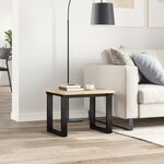 vidaXL Dessus de table carré 50x50x2 cm bois massif d'acacia