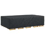 vidaXL Housse pour meubles Uni Noir 305 x 190 x 85 cm 420D