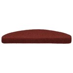 vidaXL Tapis autoadhésifs de marches 10 Pièces Rouge 65x21x4cm Aiguilleté