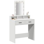 vidaXL Table de Toilette Blanc 79 x 41 x 140 cm Bois d'ingénierie