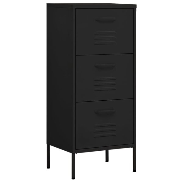 vidaXL Armoire de rangement Noir 42 5x35x101 5 cm Acier
