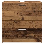 vidaXL Cabinet de lavabo Vieux Bois 59x37x59 cm Bois reconstitué