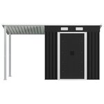 vidaXL Abri de jardin avec toit étendu Anthracite 346x121x181 cm Acier