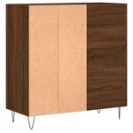 vidaXL Armoire à disques chêne marron 84 5x38x89 cm bois d'ingénierie