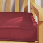 vidaXL Coussin de palette Rouge bordeaux 200 x 40 x 8 cm Tissu Oxford