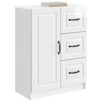 vidaXL Buffet Blanc brillant 66 x 34 5 x 87 cm Bois d'ingénierie