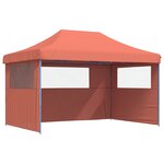 vidaXL Tente de fête 292 x 440 x 315 cm Terre cuite Tissu Oxford