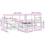 vidaXL Ensemble de canapés d'extérieur 7 Pièces Blanc et anthracite