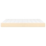 vidaXL Matelas de lit à ressorts ensachés Crème 140x200x20 cm Tissu