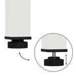 vidaXL Table basse Blanc 40 x 40 x 36 cm Bois de pin massif