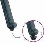 vidaXL Chaise de jardin 2 Pièces Vert 56 x 55 x 92 5 cm Aluminium