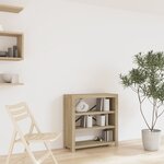 vidaXL Bibliothèque 3 niveaux 80x30x80 cm Bois solide d'acacia