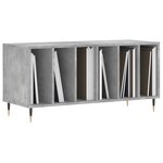 vidaXL Armoire à disques gris béton 100x38x48 cm bois d'ingénierie