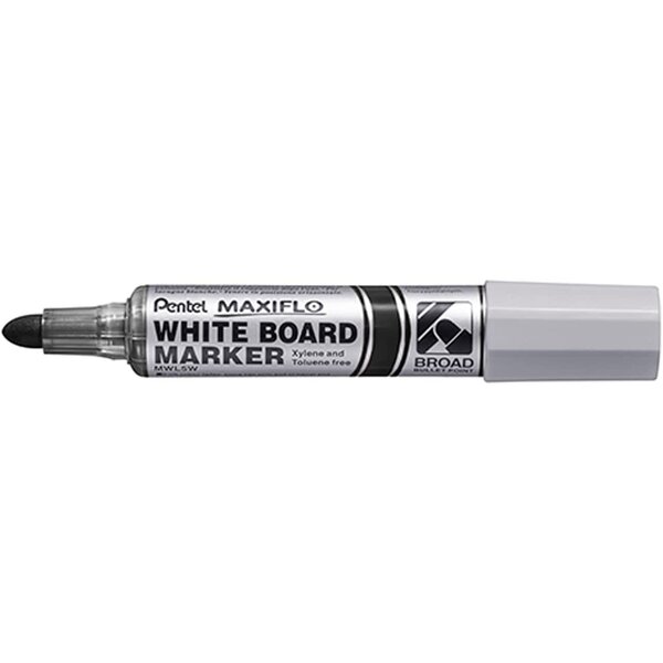 Marqueur tableau blanc MAXIFLO MWL5W Pointe ultra large Noir x 12 PENTEL