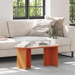 vidaXL Table basse Marron cire 80 x 39 5 x 35 cm Bois de pin massif