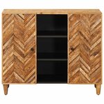 vidaXL Armoires de rangement avec stockage Marron 90 x 33 5 x 75 cm