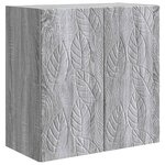 vidaXL Armoire Murale Sonoma gris 59 x 31 x 60 cm Bois d'ingénierie