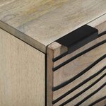 vidaXL Cabinet de chevet 2 Pièces Blanc et Noir 40 x 33 x 46 cm