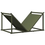 vidaXL Portant de bois chauffage vert olive 70x43x34 5 cm