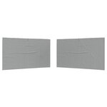 vidaXL Mur de tente de fête 2 pièces 400 x 195 cm Gris clair