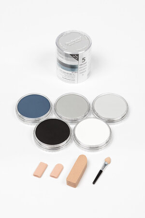 Pastel Panpastel Set 5 couleurs + outils Gris