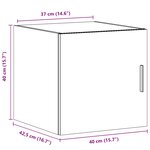 vidaXL Armoire murale sonoma gris 40x42 5x40 cm bois d'ingénierie