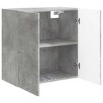 vidaXL Armoire Murale Gris béton 59 x 31 x 60 cm Bois d'ingénierie