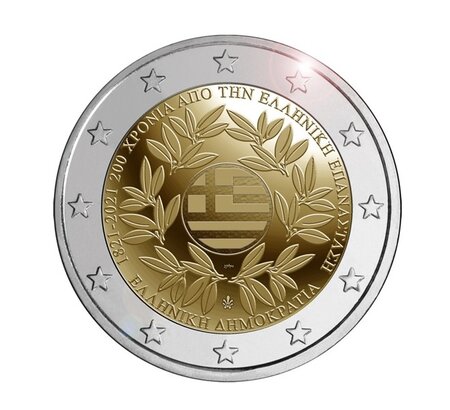 Pièce de monnaie 2 euro commémorative Grèce 2021 – Révolution grecque