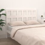 vidaXL Tête de lit Blanc 125 5x4x100 cm Bois massif de pin
