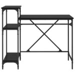 vidaXL Bureau Chêne noir 105 x 50 x 90 cm Bois d'ingénierie
