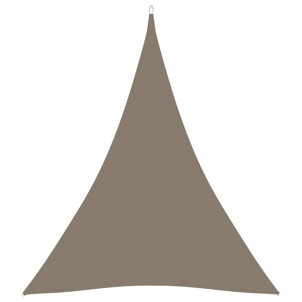 vidaXL Voile de parasol tissu oxford triangulaire 5x7x7 m taupe