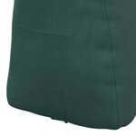 vidaXL Coussin de Dos Vert foncé 80 x 24 x 50 cm Velours